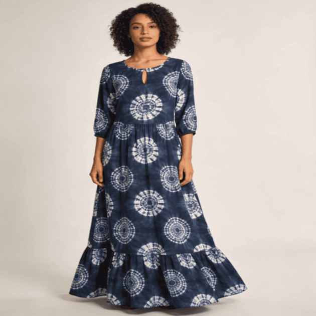 Saanjh Bandhani Print Dress